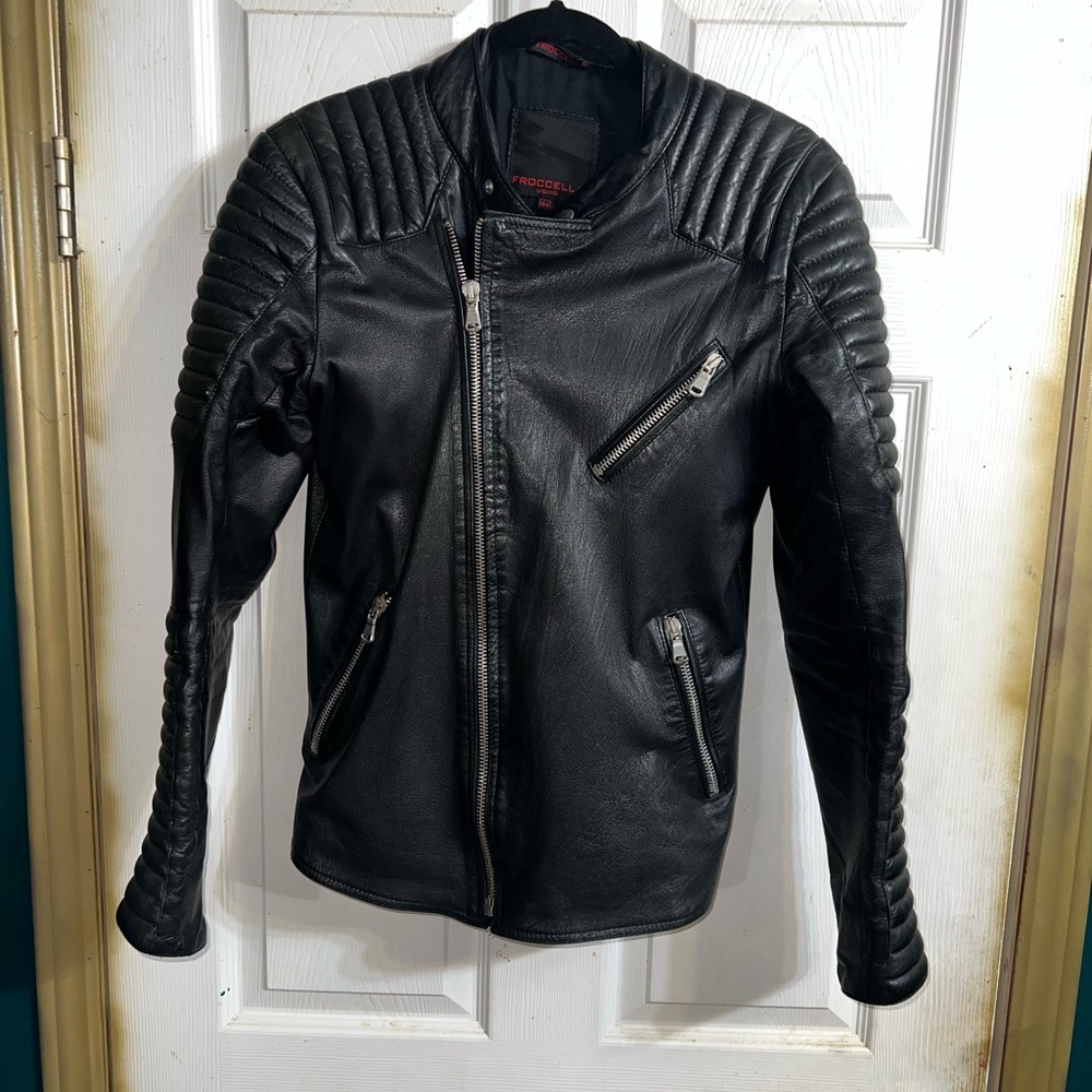 Froccella leather jacket men’s size 44